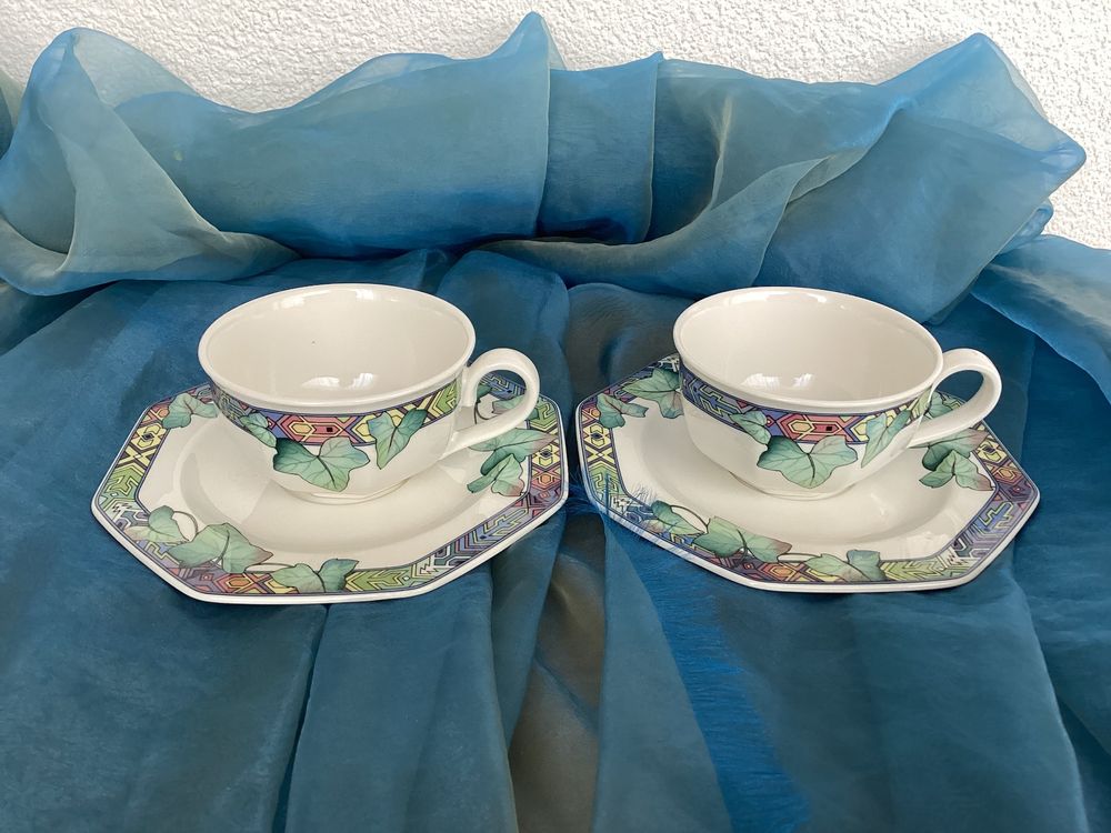 Villeroy&Boch / 2 Kaffeetassen Mit Teller / Mod. PASADENA | Kaufen Auf ...