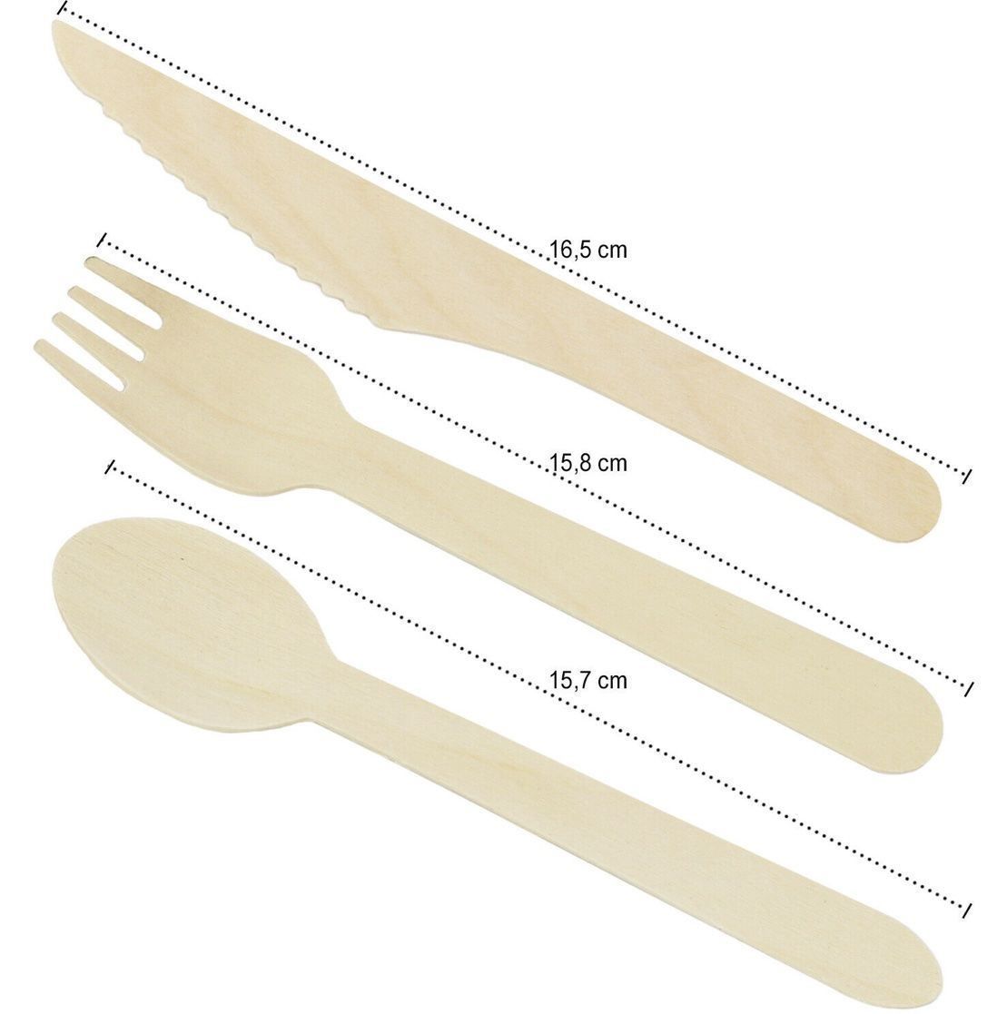 Bestecksets: 72-teiliges Holzbesteck, Einwegbesteck – Neu und originalverpackt aus Bülach von StoreInShop.com 7
