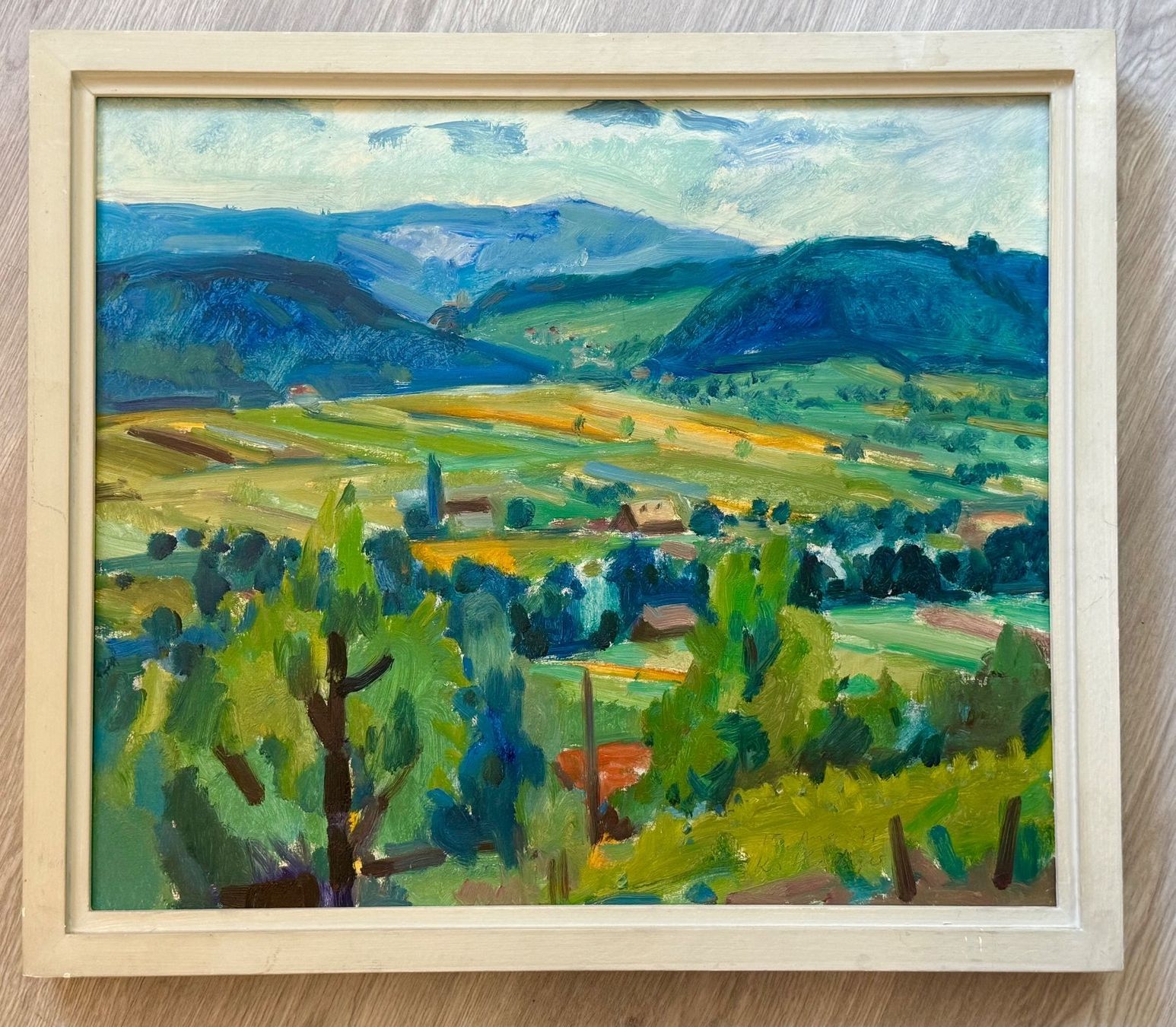 Dipinti: Kurt Hediger. Öl auf Leinwand, signiert. – Usato da Degersheim venduto da schweizerkunsthandel 2