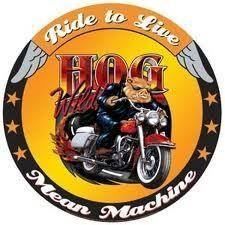 Insegne: Blechschild rund - LIVE TO RIDE - MEAN – Nuovo e nell'imballaggio originale da Rupperswil venduto da big-one-sale