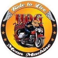 Blechschild rund - LIVE TO RIDE - MEAN