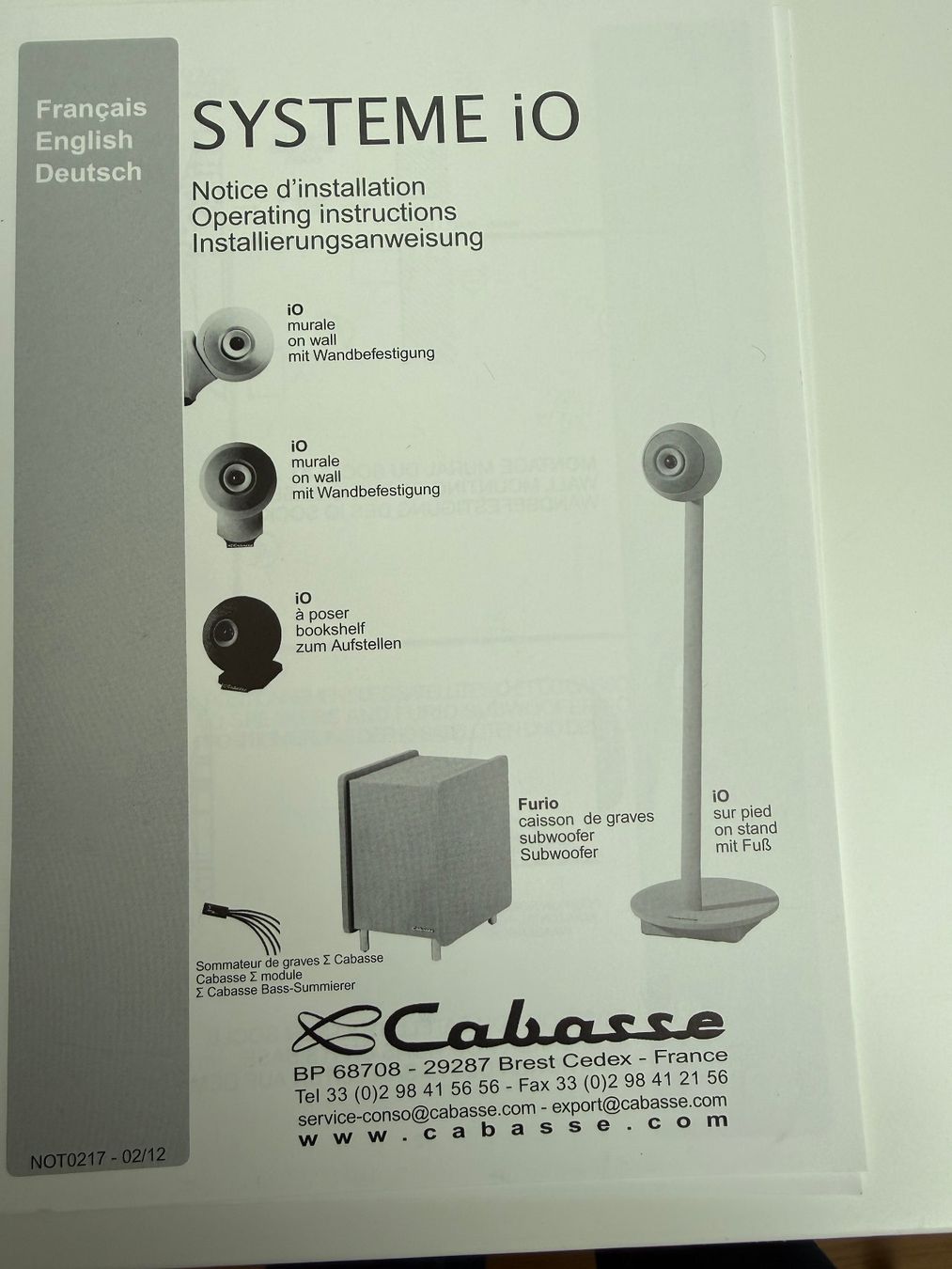 Cabasse Lautsprecher: Cabasse Systeme iO – Gebraucht aus RIEHEN von Inmoto63 2
