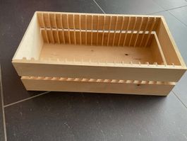 DVD Aufbewahrungsbox Holz