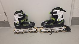 Inlineskates Victory schwarz grün gebraucht Zustand, Gr38-41