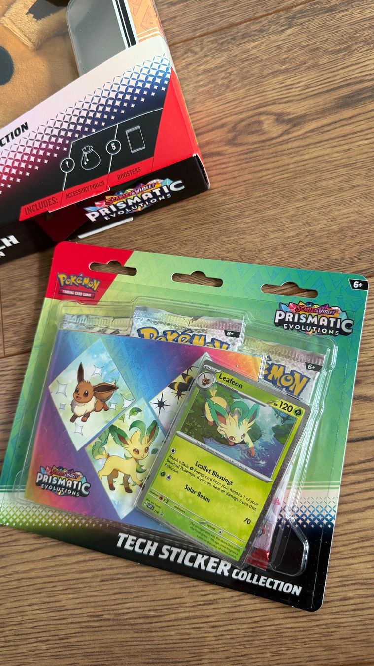 Pokémon Carte collezionabili: 🇬🇧Prismatic Evolutions collection bundle/pouch/sticker/tin – Nuovo e nell'imballaggio originale da Basel venduto da rup_r2m2 2