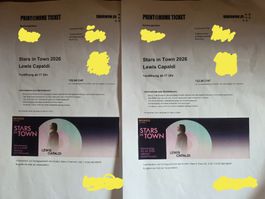 2x Lewis Capaldi Tickets 30.7.2026