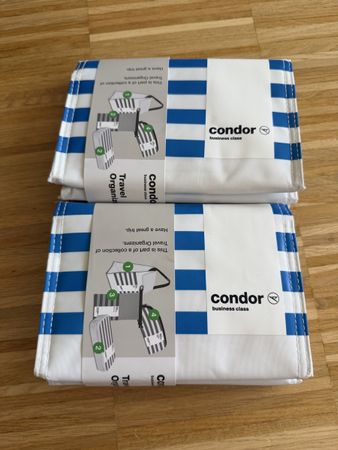 Condor Business Class Travel Organizers 2pcs