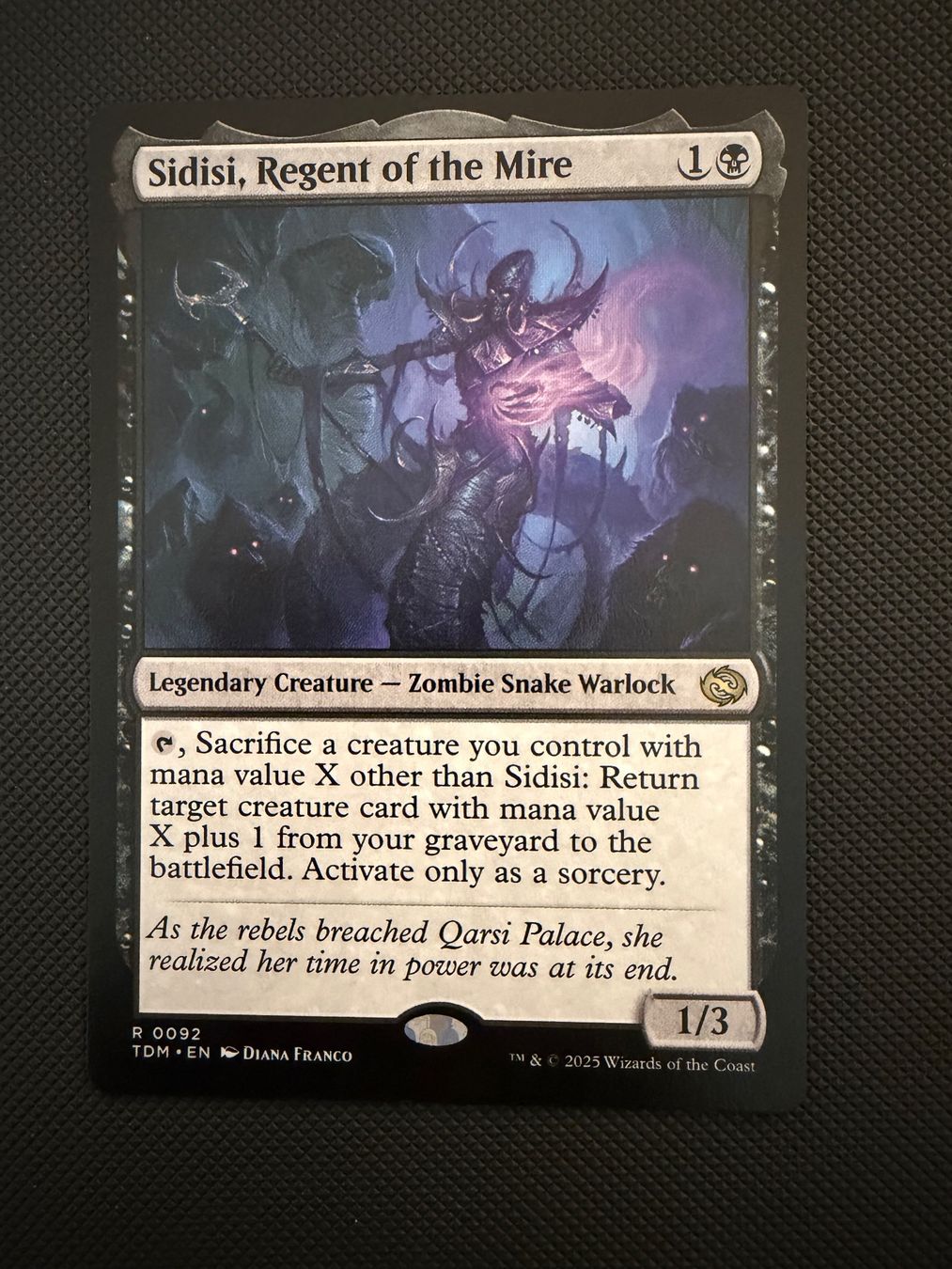 Magic The Gathering Sammelbilder & Trading cards: Sidisi, Regent of the Mire – Gebraucht aus Ulisbach von joelsj