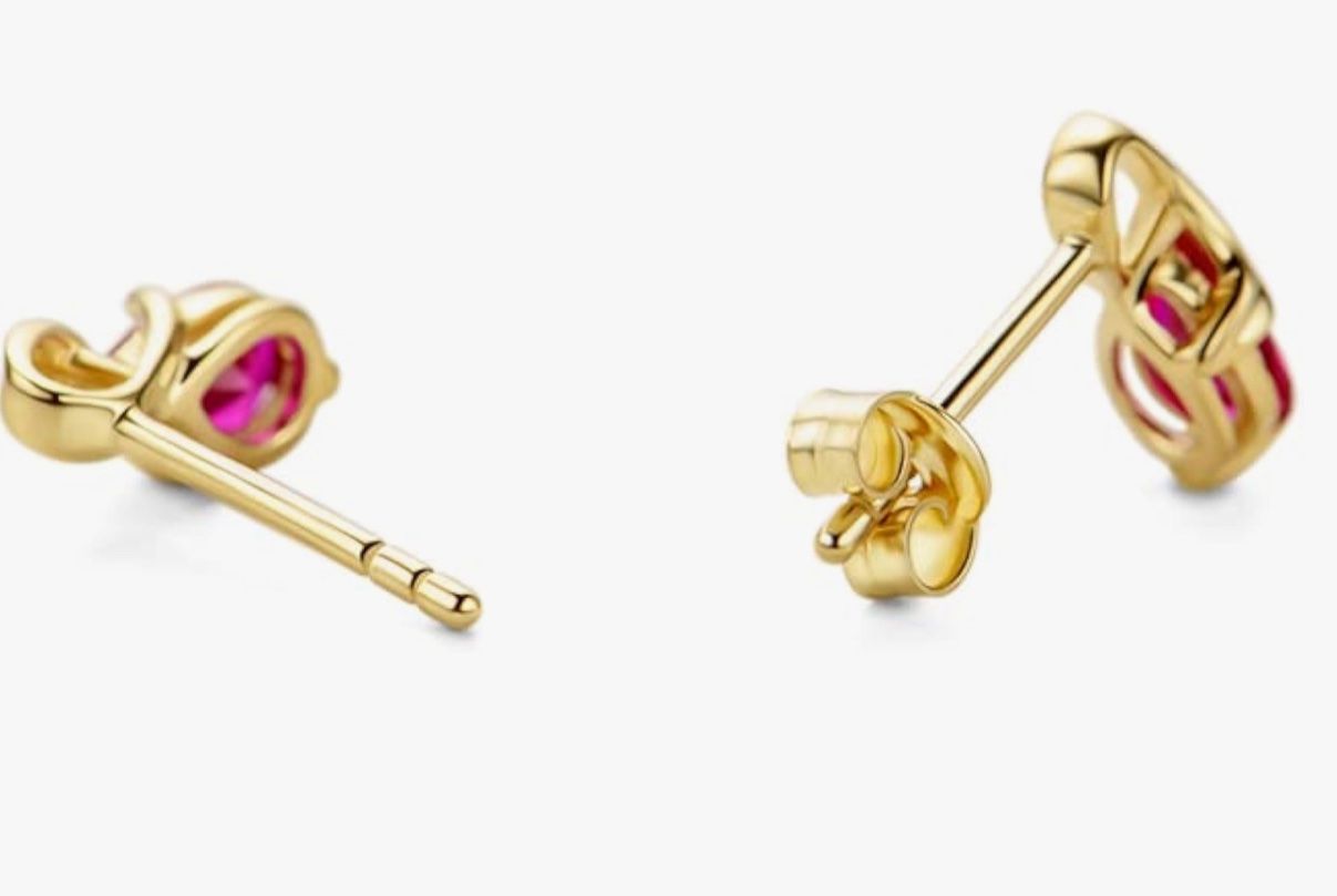 Orecchini pendenti & Orecchini a lobo: Ohrring 14karat Gold ruby – Nuovo e nell'imballaggio originale da Hemmental venduto da BlingBling1 1