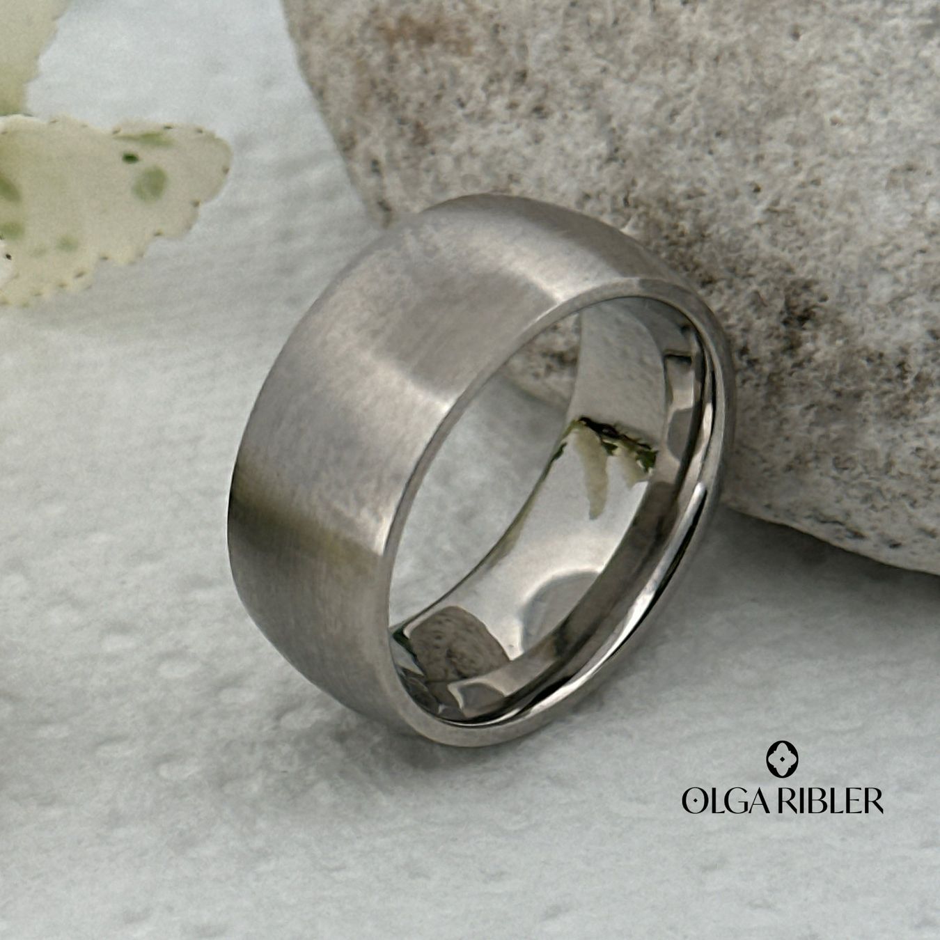 Olga Ribler Anelli: Basic Ring Edelstahl - matt - Grösse 56 – Nuovo (secondo la descrizione) da Luzern venduto da Schmuckoutlet 5