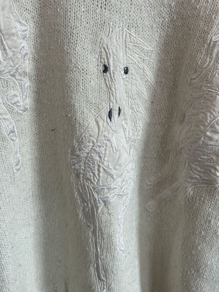 Maglioni & Felpe: Vintage Strickpullover mit Pferde-Applikation, Grösse M – Usato da Muttenz venduto da ali_6yvf 2