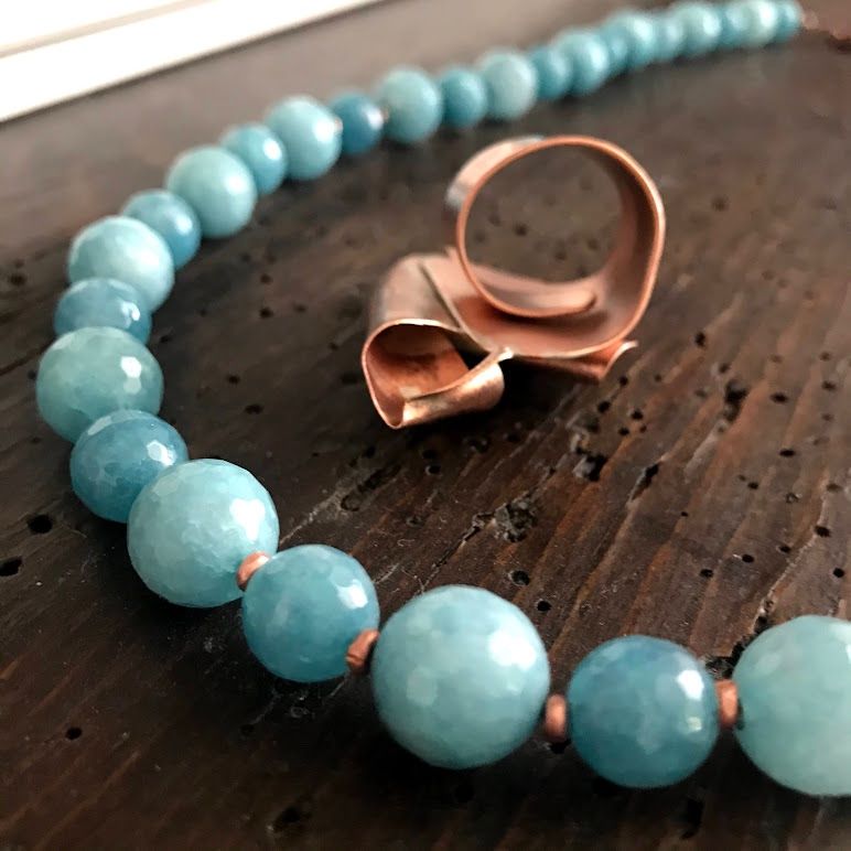 Altri gioielli: Collana giada + anello rame e larimar – Usato da Breganzona venduto da mas_tv72 2