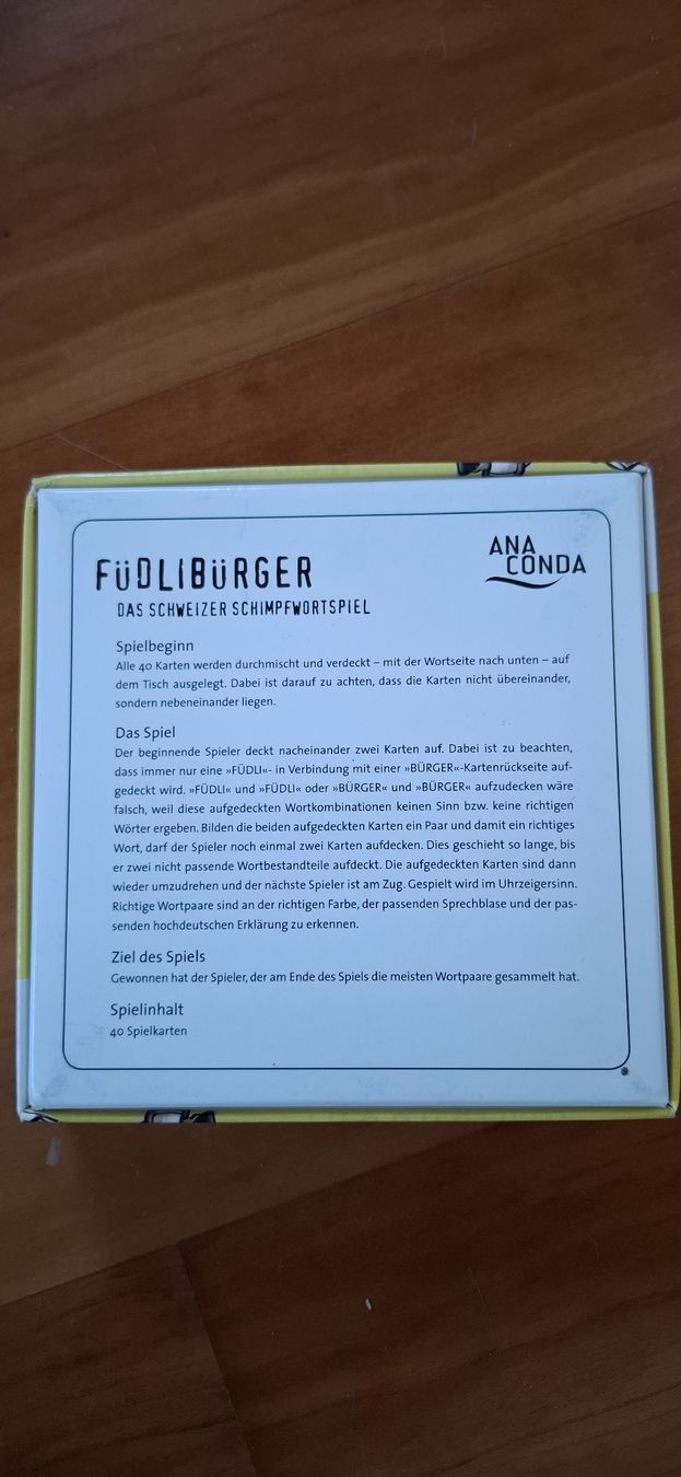 Spiele: Füdlibürger Spiel – Gebraucht aus Wuppenau von Jaqueline 1