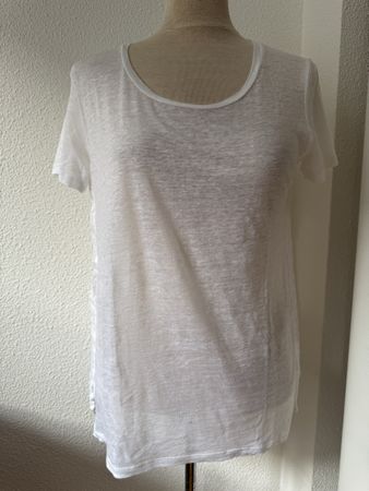T-shirt 100% lin Majestic Filatures, blanc, taille 1