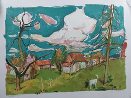 Geo Bretscher 63x81cm. Lithographie 