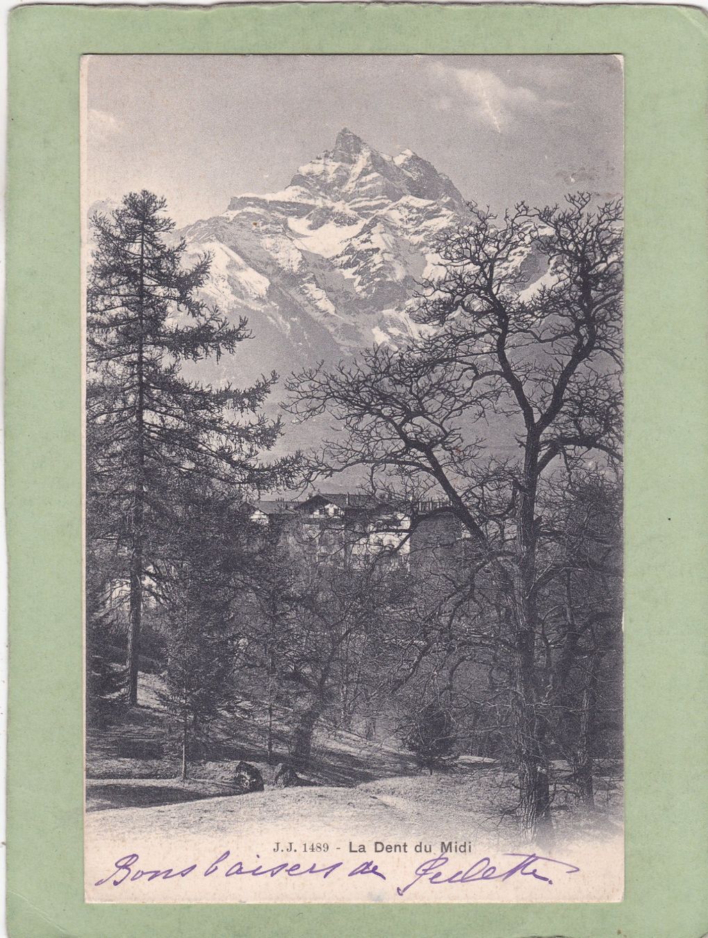Ansichtskarten: La Dent du Midi 1903 – Gebraucht aus Herisau von Lisegrat2008