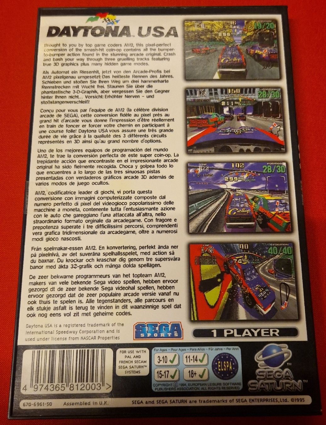 Sega Giochi: Daytona USA Sega Saturn  – Usato da Villars-sur-Glâne venduto da MrLobTec 1