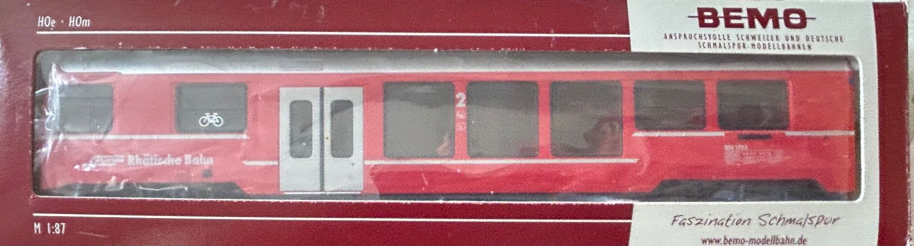 Bemo Modellini di ferrovie: H0m Bemo 3249 103 RhB Steuerwagen 1753 – Nuovo (secondo la descrizione) da Belp venduto da AEMA-Modellbau