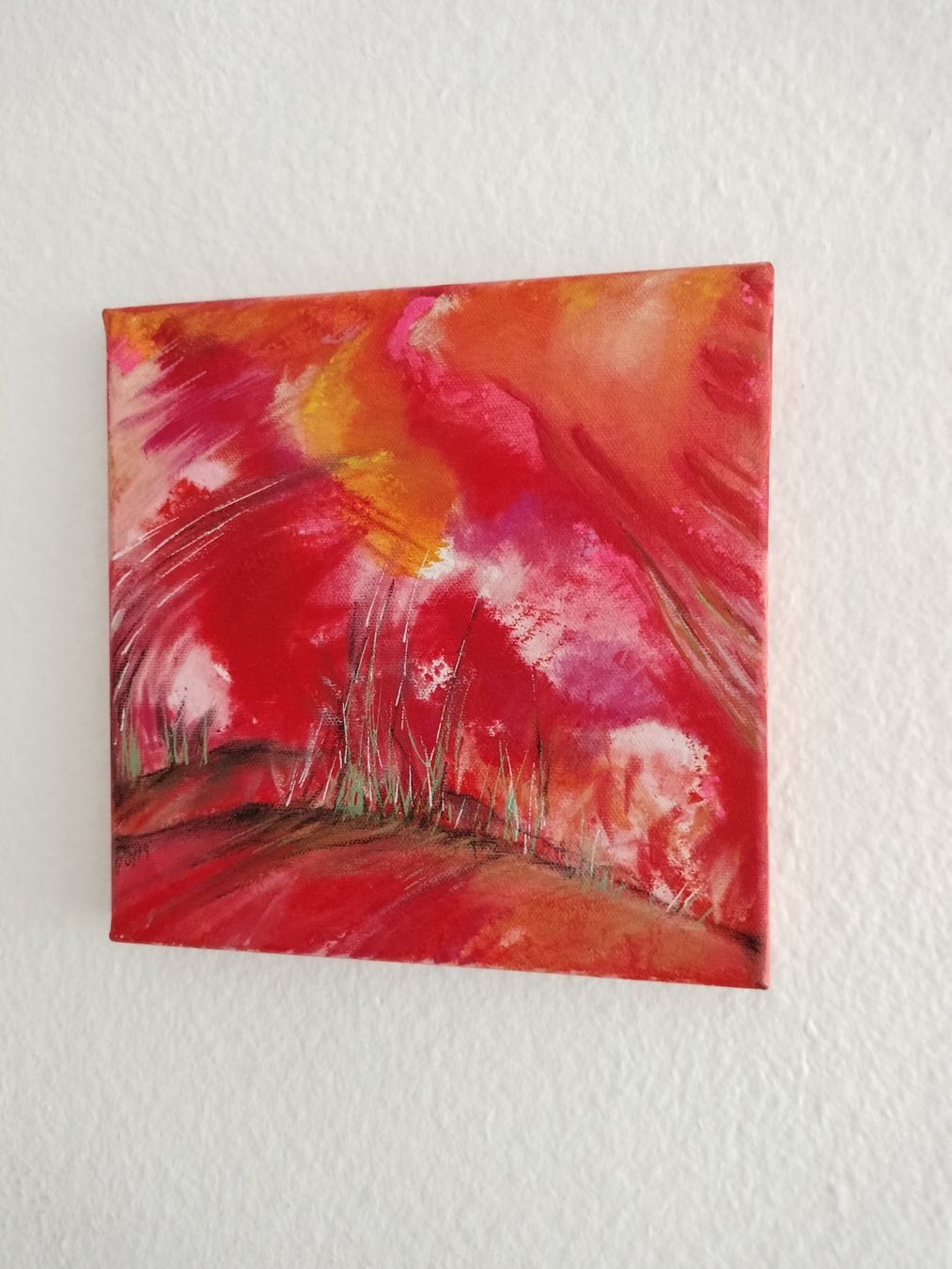 Dipinti: Energiebild - FIRE 20cm x 20cm – Usato da Zug venduto da Fristeiler 2
