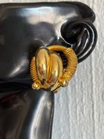 Boucles d'oreilles clip dorées vintage style torsadé 🇫🇷...