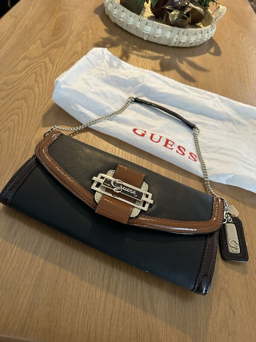 Guess Borse da donna: Sac à main - pochette Guess noir/marron – Nuovo (secondo la descrizione) da Nuvilly venduto da smi_6qtk 2