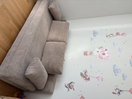 LIVETASTIC Schlafsofa Cord Taupe – CHF 150