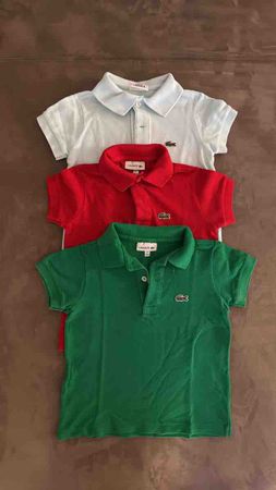 3x Lacoste Polo Jungen - Grösse 86 cm