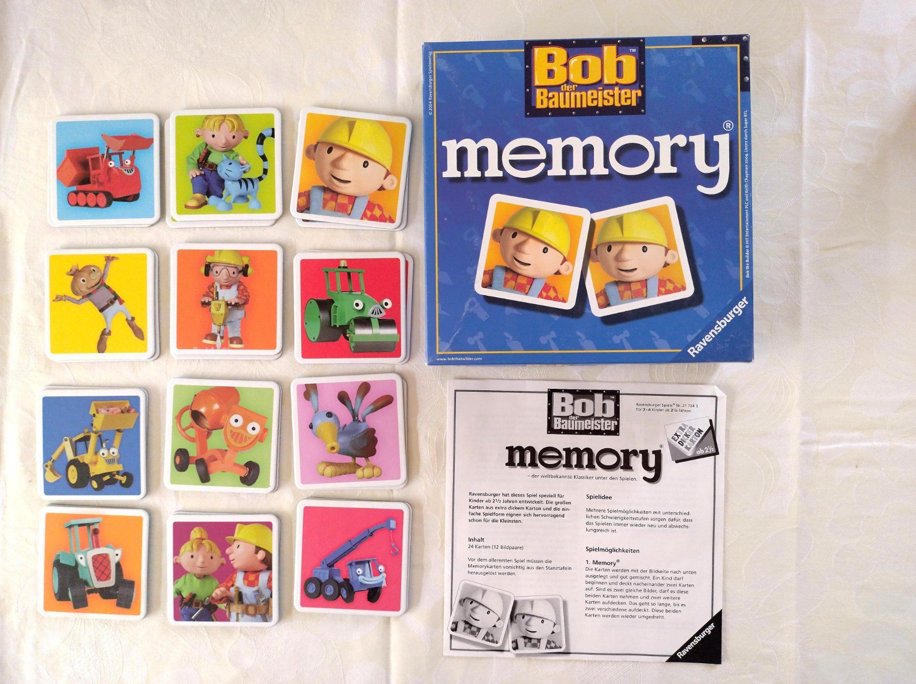 Ravensburger Spiele: BOB der Baumeister / MEMORY mit grossen Karten – Gebraucht aus Pfeffingen von Elfenstein 1