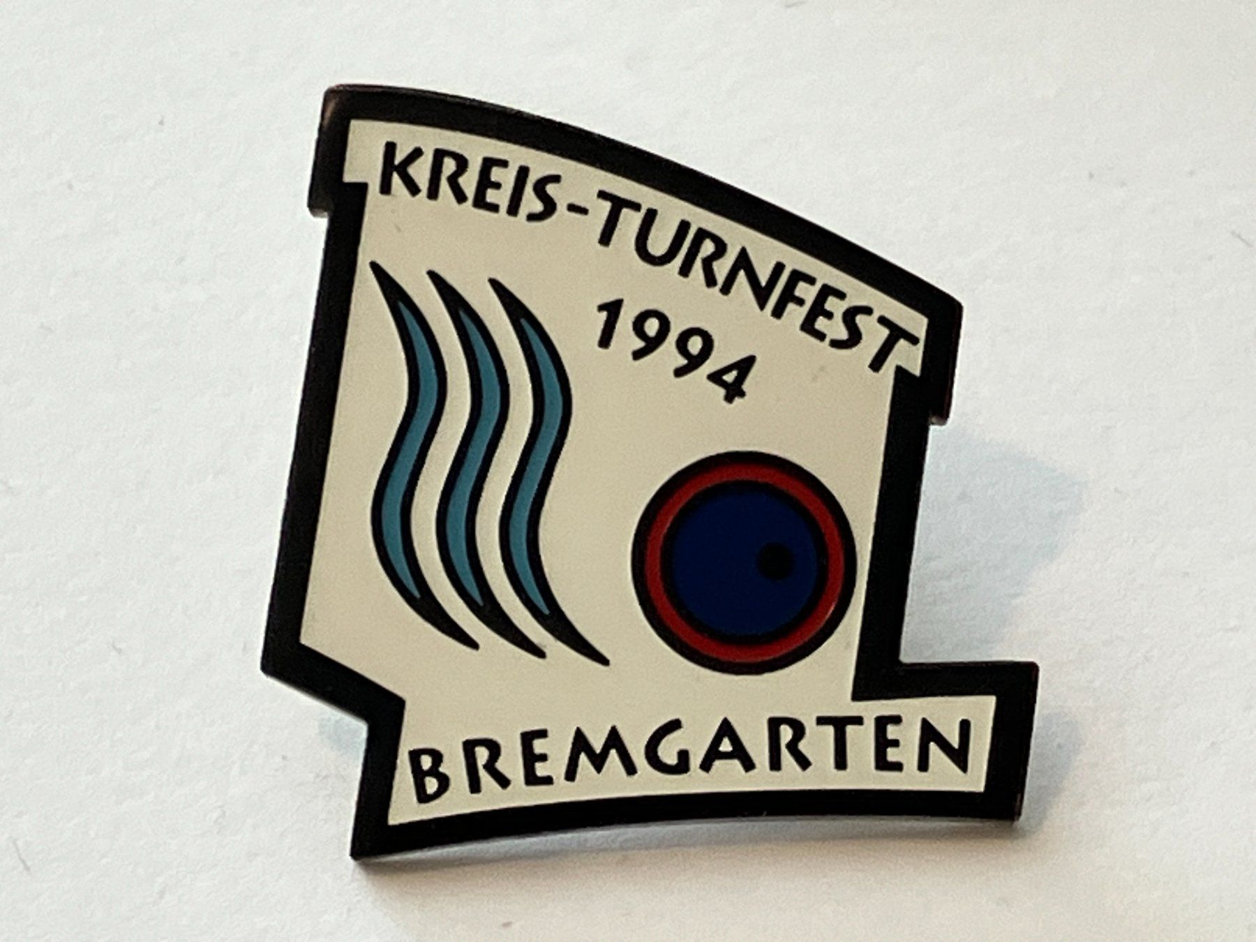 Plaketten & Abzeichen: 1 Pin Kreisturnfest Bremgarten 1994 – Gebraucht aus Basel von djwwpp