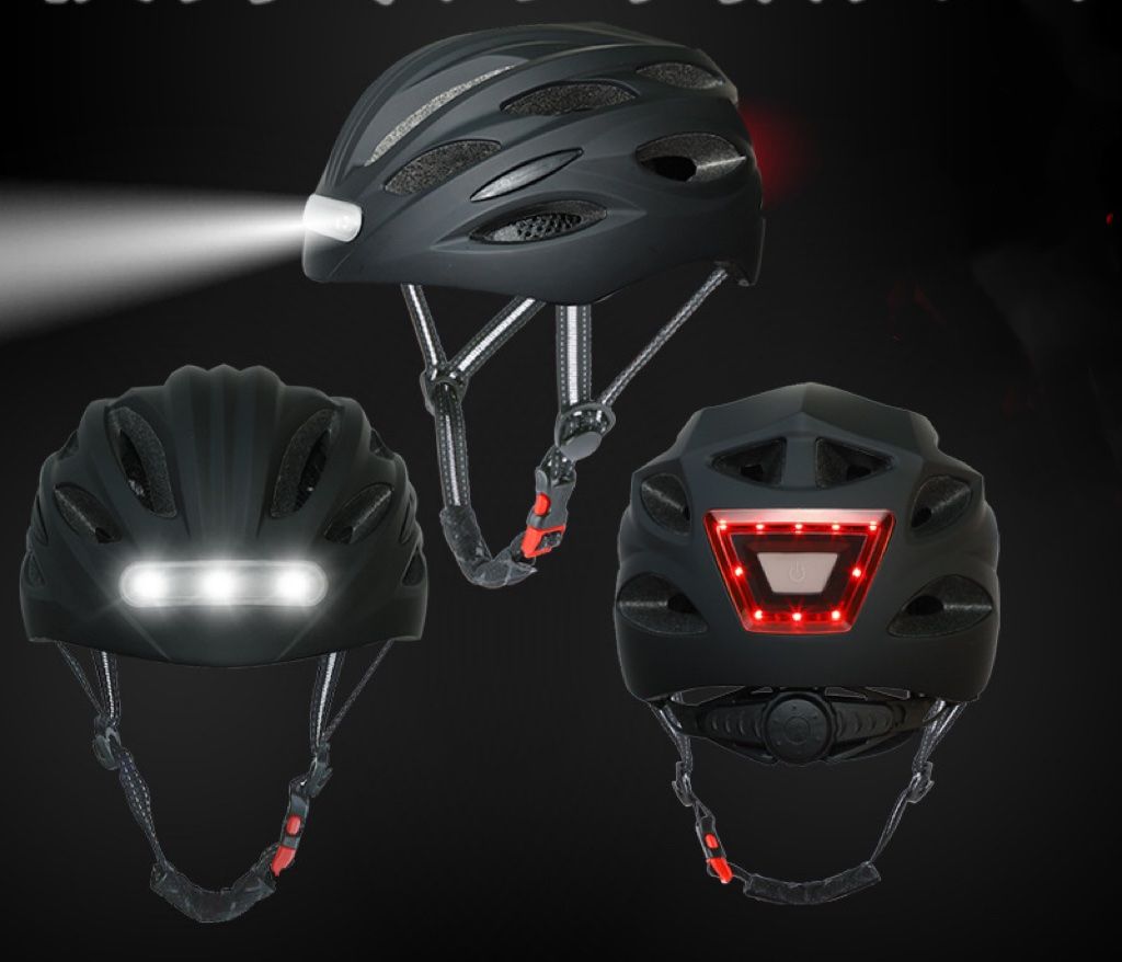 Caschi: Casque vélo avec lampe LED devant et arrière – Nuovo e nell'imballaggio originale da Morges venduto da All4nature 9