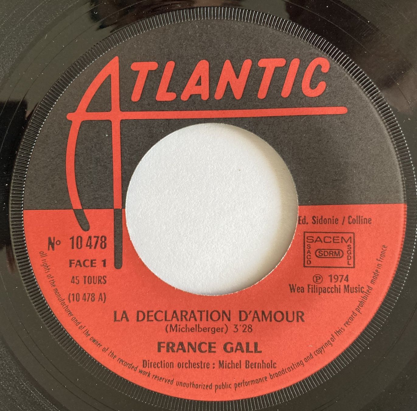 Dischi in vinile: FRANCE GALL - LA DECLARATION D'AMOUR – Usato da Bottens venduto da hotter-than-hell 2