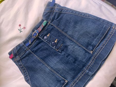 Hilfiger denim skirt & belt age 6/116cm