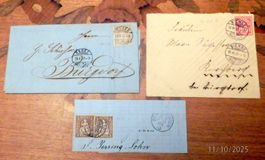 alte Briefe ab 1866, ZNr.28, 30 + 61A, Interessante Belege,