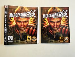 Hüllencover + Beilage zu PS3 Game MERCENARIES 2 WORLD IN …