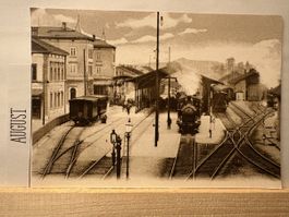 AK von Aarau Bahnhof ( früher )