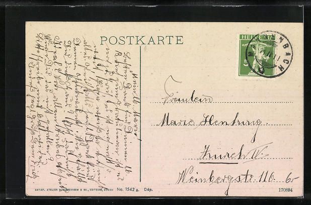 Ansichtskarten: AK Mannenbach, Hotel Wartburg, 1911 – Gebraucht aus Berlin von bartko-reher 1
