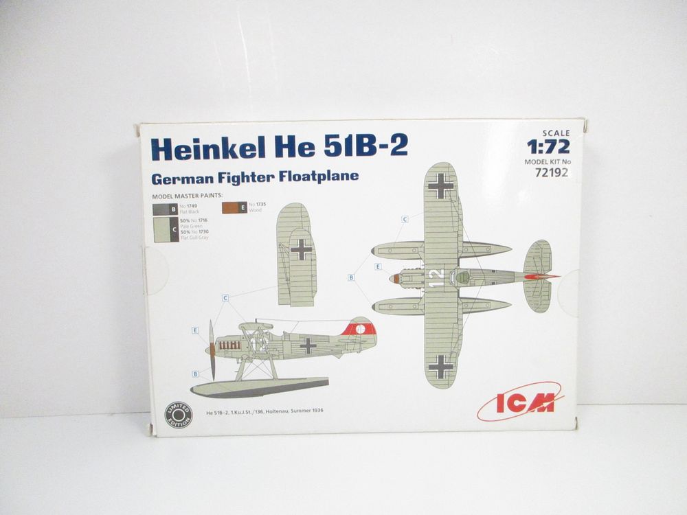 ICM 72192 Heinkel He 51B-2 German Fighter Floatplane / 1:72 | Kaufen ...