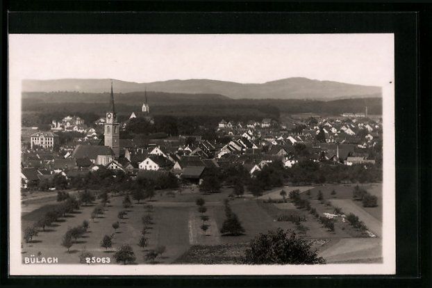 Cartoline postali: AK Bülach, Gesamtansicht der Ortschaft – Usato da Berlin venduto da bartko-reher
