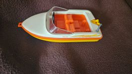 Vecchio motoscafo giocattolo Playmobil