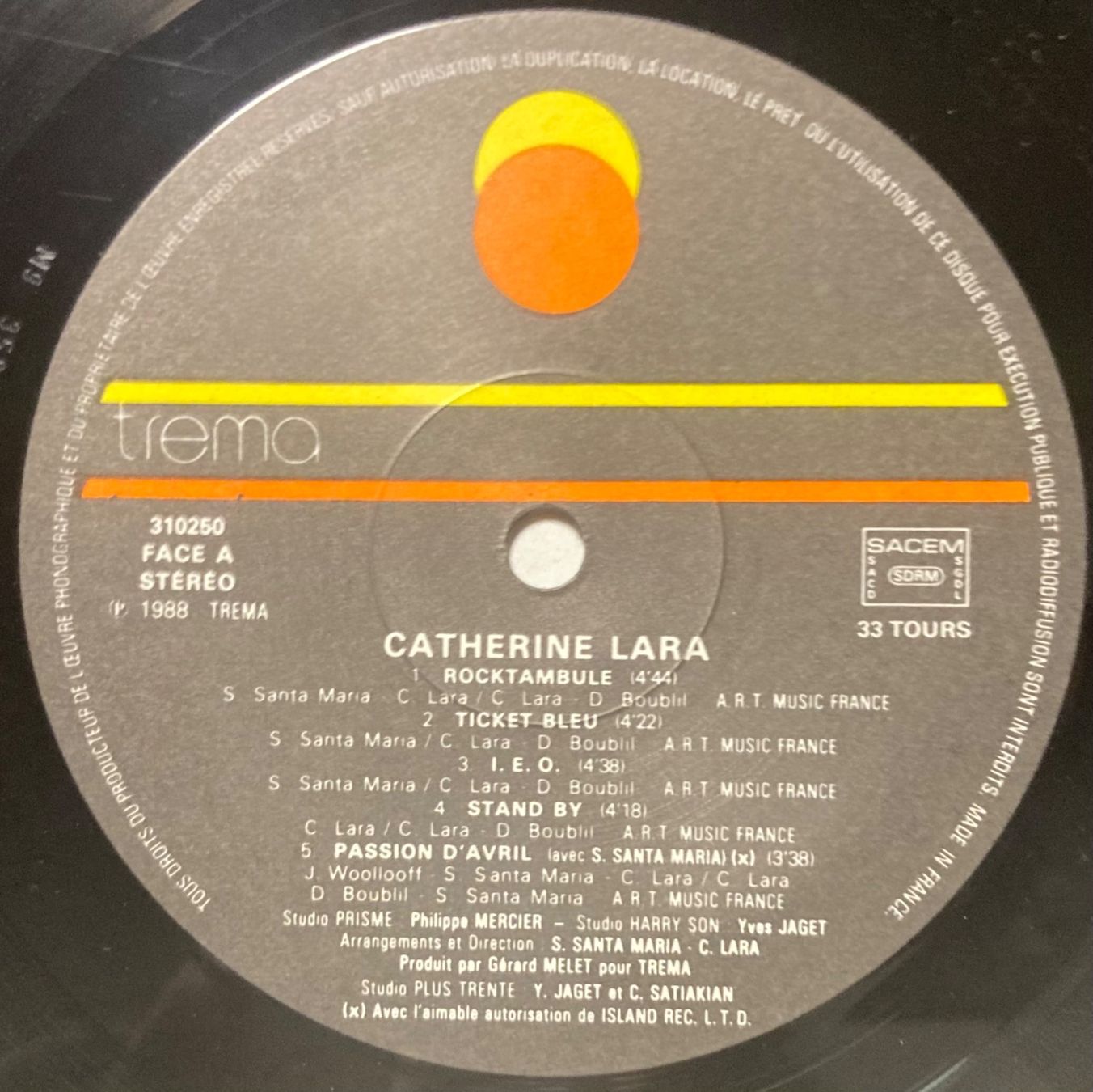 Schallplatten: CATHERINE LARA - CATHERINE LARA – Gebraucht aus Poliez-Pittet von Newtown-Records 4