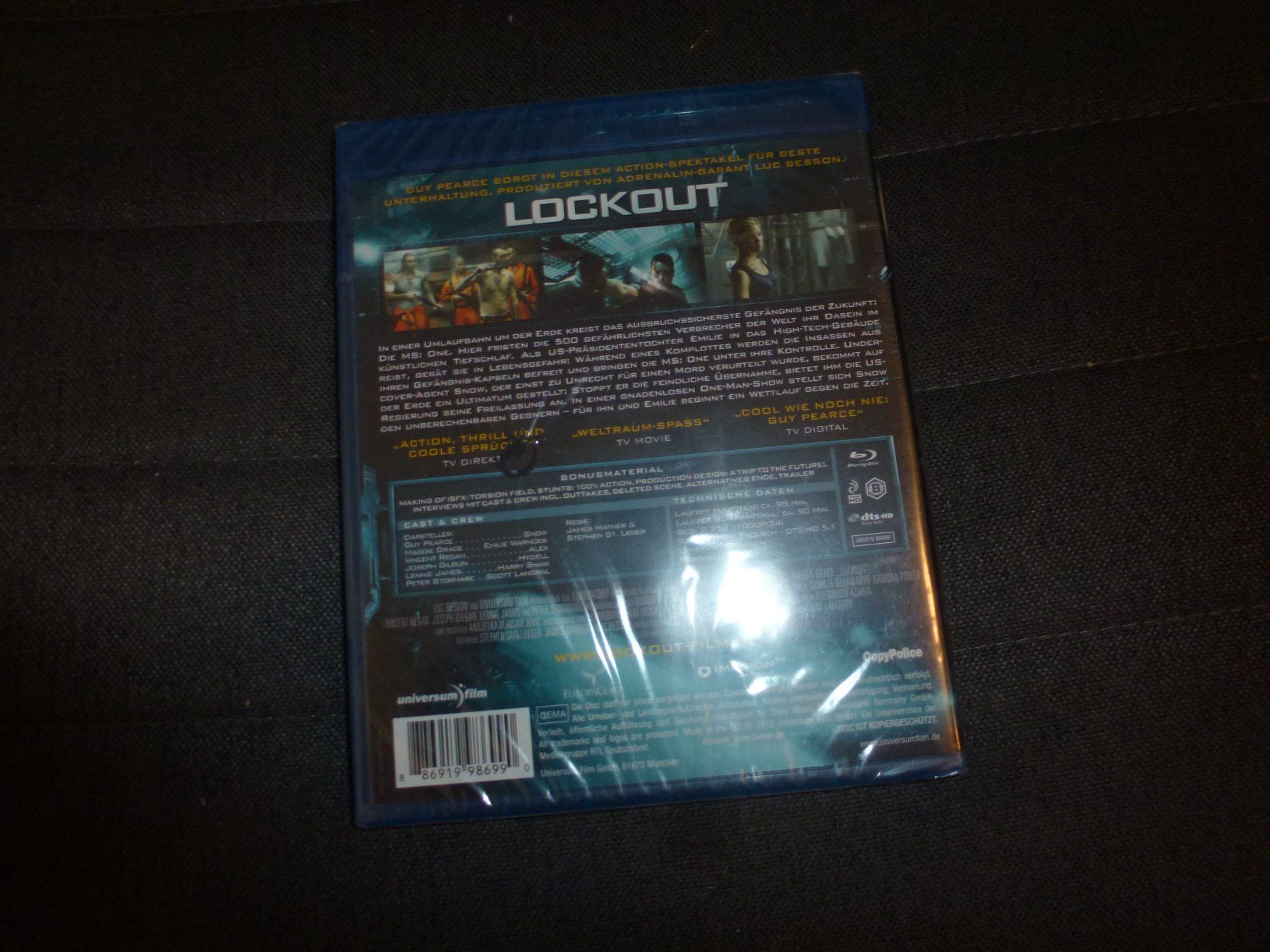 Alle DVDs: Lockout BLU-RAY NEUWARE – Neu und originalverpackt aus Olten von Disc-Verkauf 1