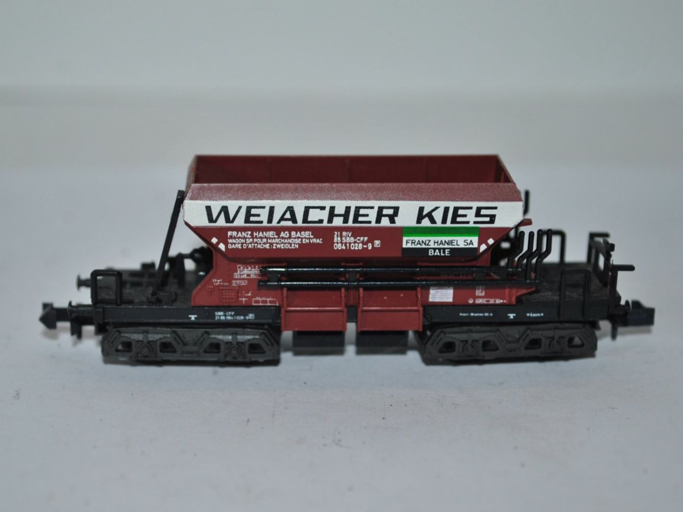 Trix Modellini di ferrovie: Minitrix Kieswagen SBB 3294 (RHB006) – Usato da Aarwangen venduto da Bahnsupport
