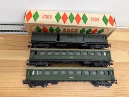 Spur H0 Buco 55/11 55/41 SBB Gepäckwagen & C4 AC