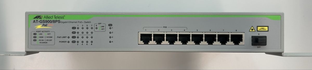 Hub & Switch: Allied Telesis AT-GS900/8PS Ethernet Switch – Usato da Zürich venduto da pointedarch