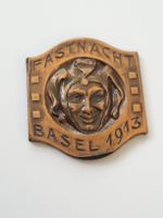 Basler Fastnachtsplakette 1913, seltenes Sammlerstück!