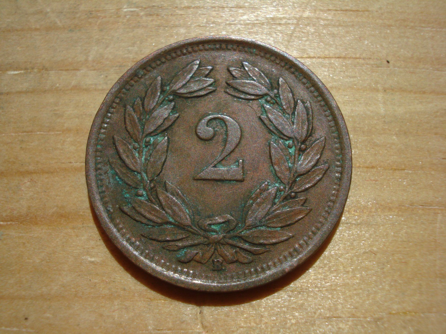 Alle Münzen: (N2) 2 Rappen 1932 – Gebraucht aus Erlach von Net-Coins 1