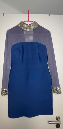 Kleid, blau, Gr. 40/10, einmal getragen