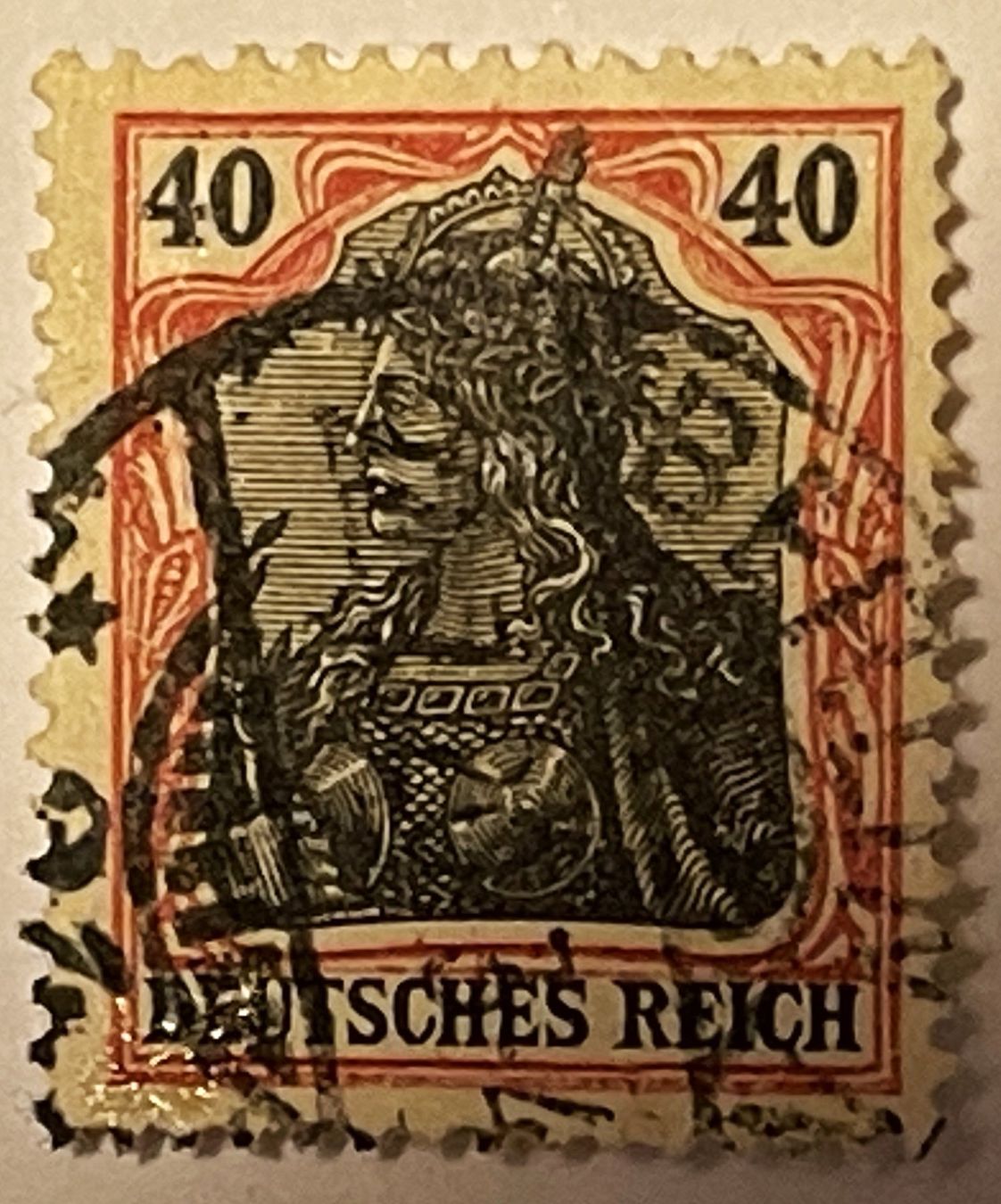 Tutti i francobolli: Deutsches Reich 40 Pfennig – Usato da Oftringen venduto da Vucki 1