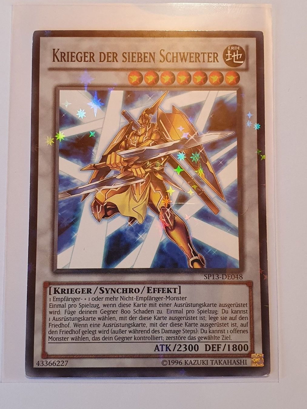 Yugioh Sammelbilder & Trading cards: Yugioh Krieger der 7 Schwerter Starfoil – Gebraucht aus Oberdorf BL von BaldenEagle