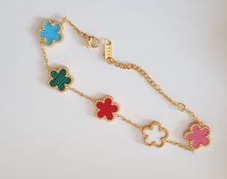 Bracelet trèfle multicolore neuf